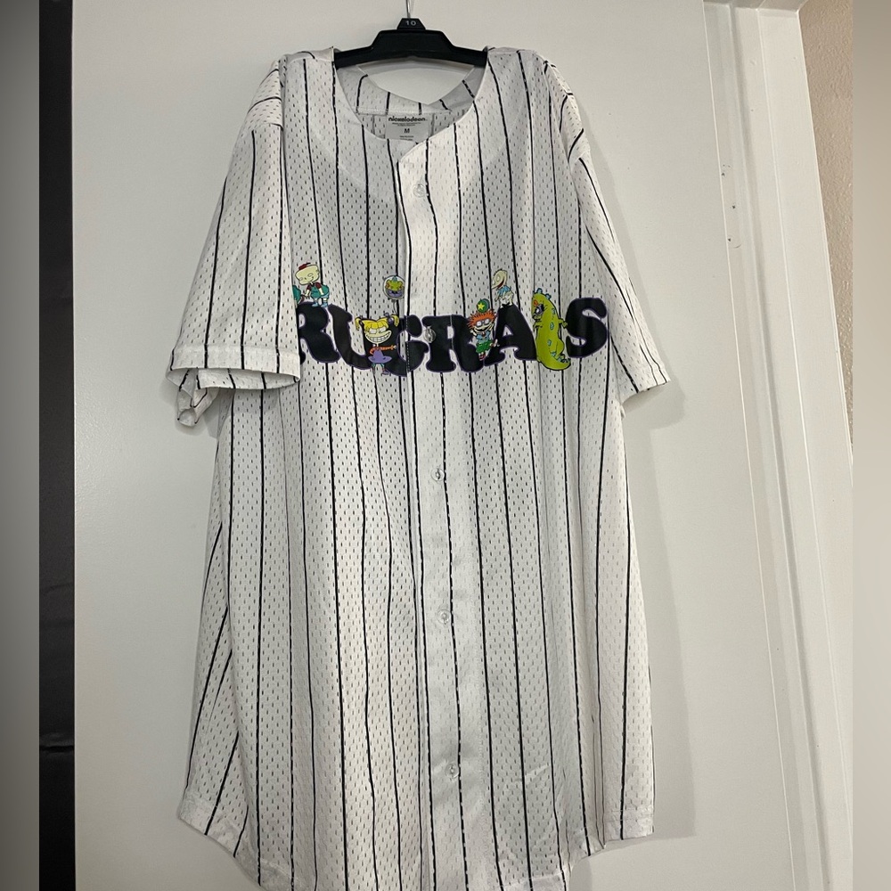 Nickelodeon Black and White Jersey Shirt Vintage